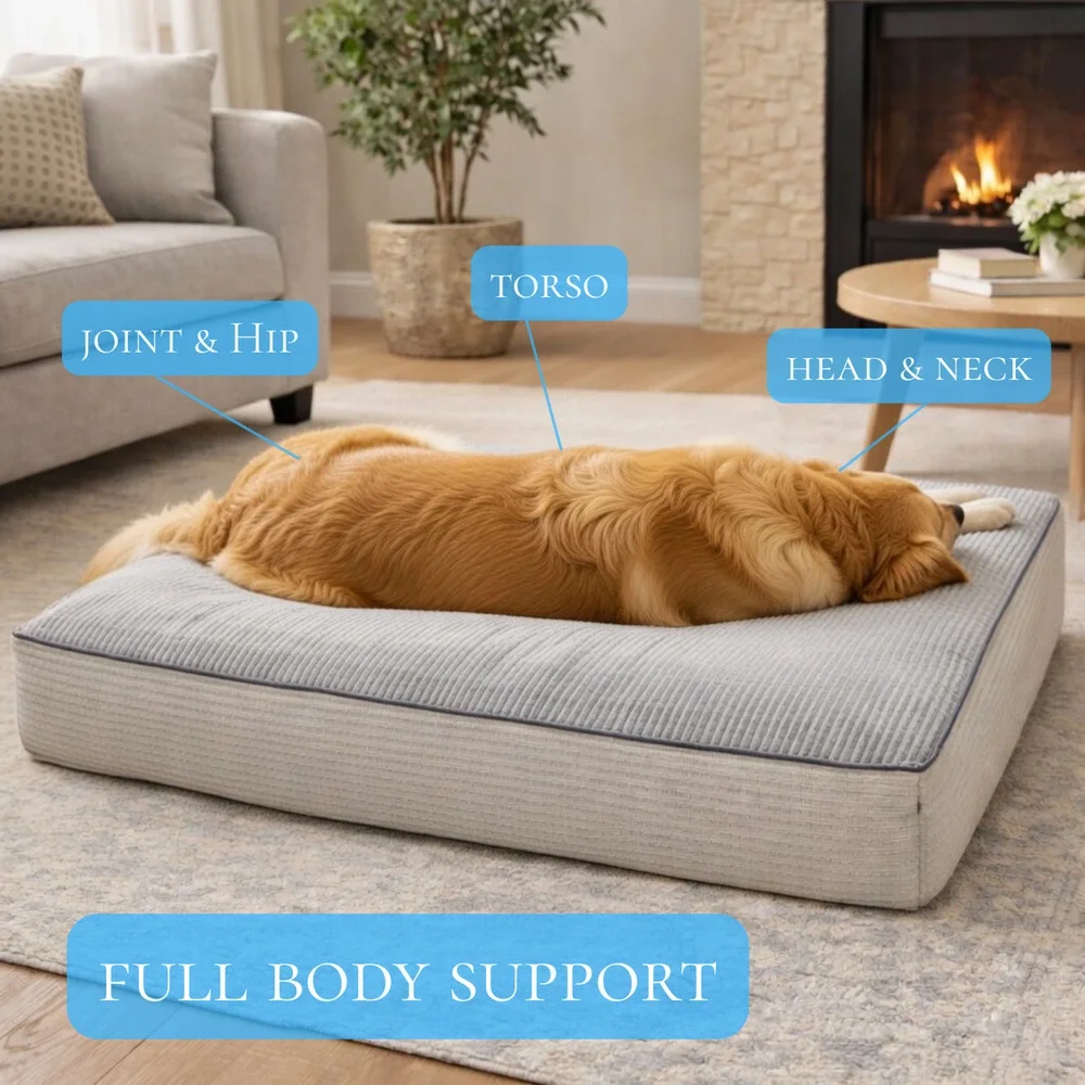 Soft Orthopedic Dog Bed, Elevated 4